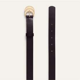 Bolbi Double Buckle Leather Belt
