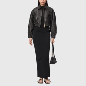 Anouk Leather Bomber Jacket