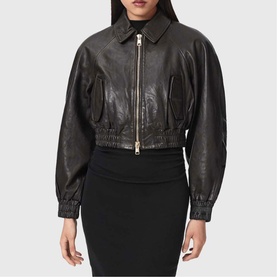 Anouk Leather Bomber Jacket