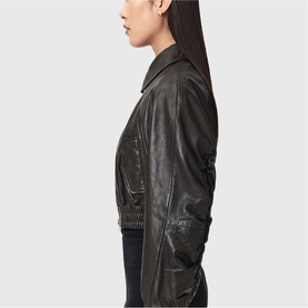 Anouk Leather Bomber Jacket