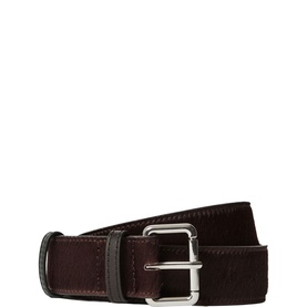 Calf Hair Leather Belt
