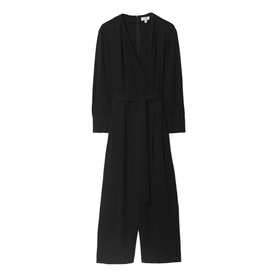 Crepe Wrap Front Jumpsuit