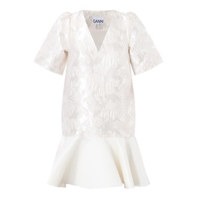 Jacquard Cloque Mini Dress