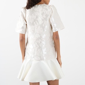 Jacquard Cloque Mini Dress