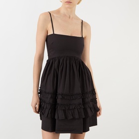 Frill Tiered Mini Dress