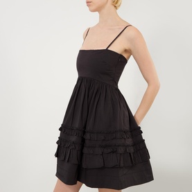 Frill Tiered Mini Dress
