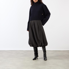 Compact Wool Turtleneck Sweater