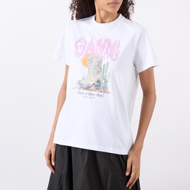 Cowboy Boots Graphic Logo T-Shirt