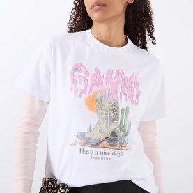 Cowboy Boots Graphic Logo T-Shirt