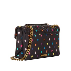 Kensington Rhinestone Heart Crossbody Bag