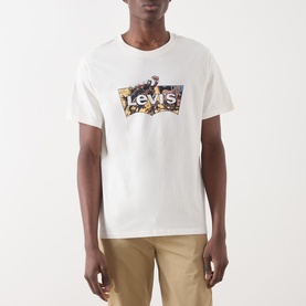 Relaxed Batwing Logo Graphic T-Shirt