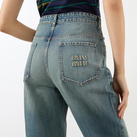 High-Rise Baggy Denim Jeans