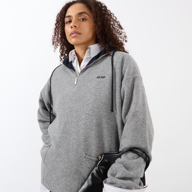 Logo Half-Zip Cashmere Sweater