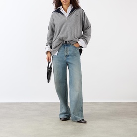 Logo Half-Zip Cashmere Sweater