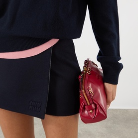 Reversible Velvet Mini Wrap Skirt