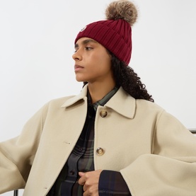Pom Pom Logo Beanie Hat