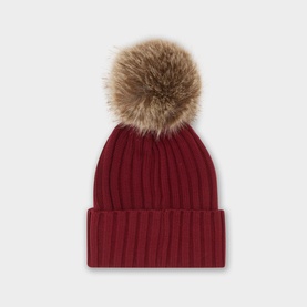 Pom Pom Logo Beanie Hat