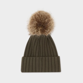 Pom Pom Logo Beanie Hat
