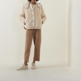 Ciboulette Braided Trim Teddy Jacket