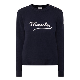 Logo Buttoned-Shoulder Sweater