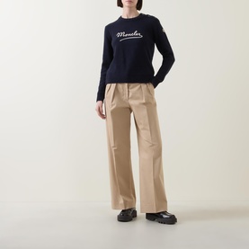 Logo Buttoned-Shoulder Sweater