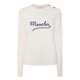 Logo Buttoned-Shoulder Sweater