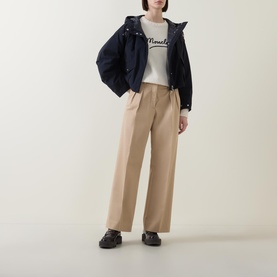 Logo Buttoned-Shoulder Sweater