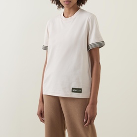 Tipped-Sleeve Logo T-Shirt