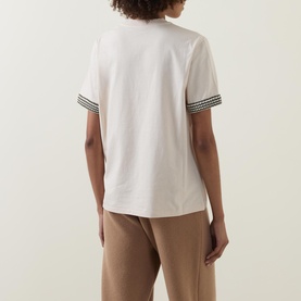Tipped-Sleeve Logo T-Shirt