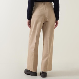 Pleated Wide Leg Trousers