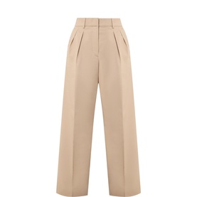 Pleated Wide Leg Trousers