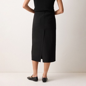 Crepe Pencil Skirt