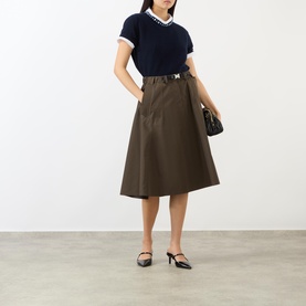 High-Rise A-Line Skirt