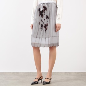 Beaded Pleated Skirt
