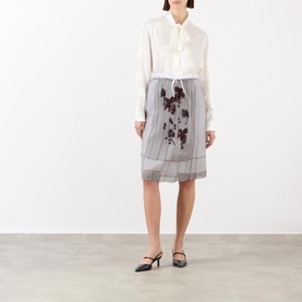 Beaded Pleated Skirt