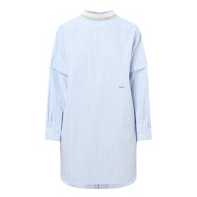 Pinstripe Shirt Dress