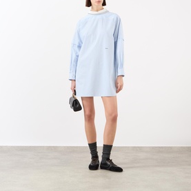 Pinstripe Shirt Dress