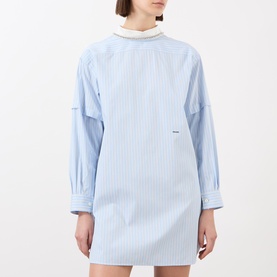 Pinstripe Shirt Dress