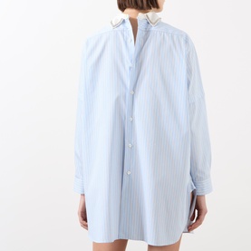 Pinstripe Shirt Dress