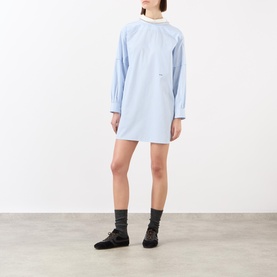 Pinstripe Shirt Dress