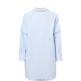 Pinstripe Shirt Dress