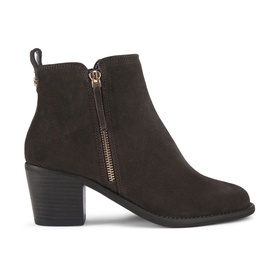 Secil Wide Fit Leather Ankle Boots