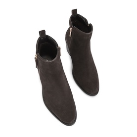 Secil Wide Fit Leather Ankle Boots