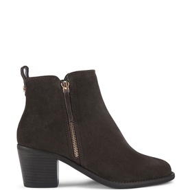 Secil Wide Fit Leather Ankle Boots