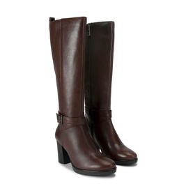 Silver 2 Wide Fit Leather Knee High Boots