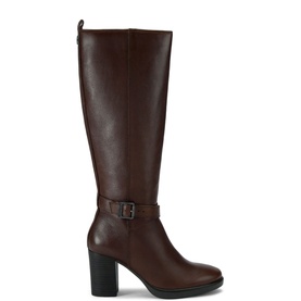 Silver 2 Wide Fit Leather Knee High Boots