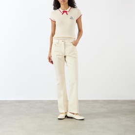 V-Logo Bootcut Jeans