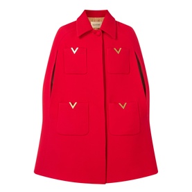 Patch Pocket Cape Coat