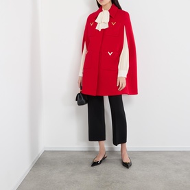 Patch Pocket Cape Coat