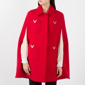 Patch Pocket Cape Coat